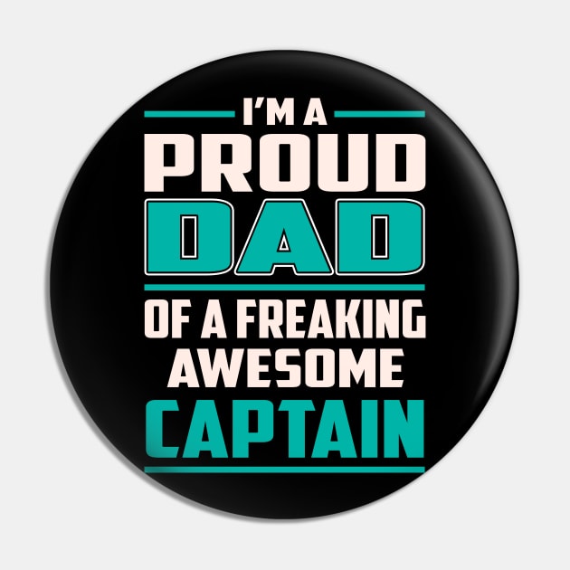 Proud DAD Captain Pin by Rento