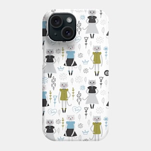 Cat Girl in Dress Phone Case