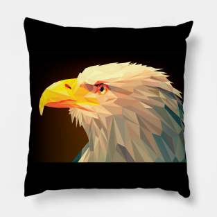 American Eagle in low poly geometric design Pillow