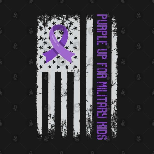 Purple Up For Military Kids Military Child Month USA by Rosemat