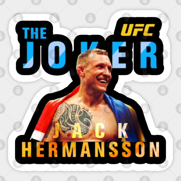 Jack Hermansson The Joker Ufc Mma Jack Hermansson Aufkleber Teepublic De