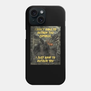 Outrun the Zombies Phone Case