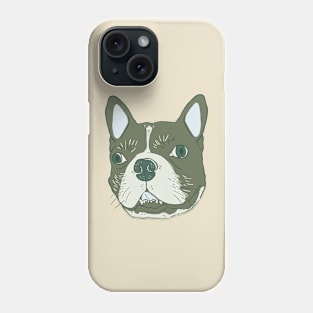 Funny Frenchie Illustration Phone Case