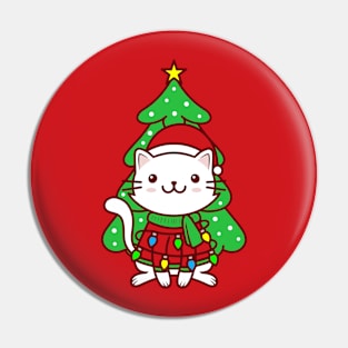 Christmas Cat Pin