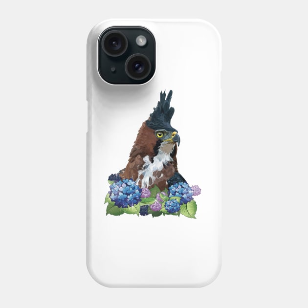 crested eagle Phone Case by obscurite