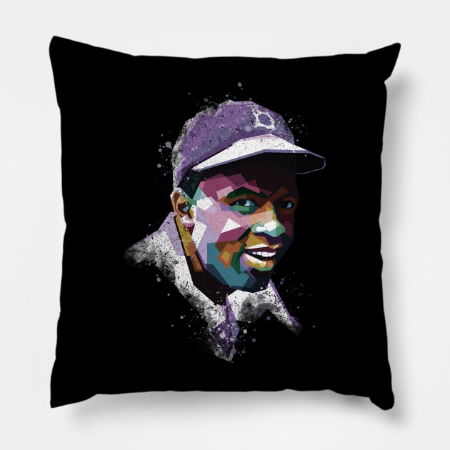 The Legendary Jackie Robinson Pillow by Alkahfsmart