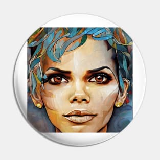 Halle's likeness Pin