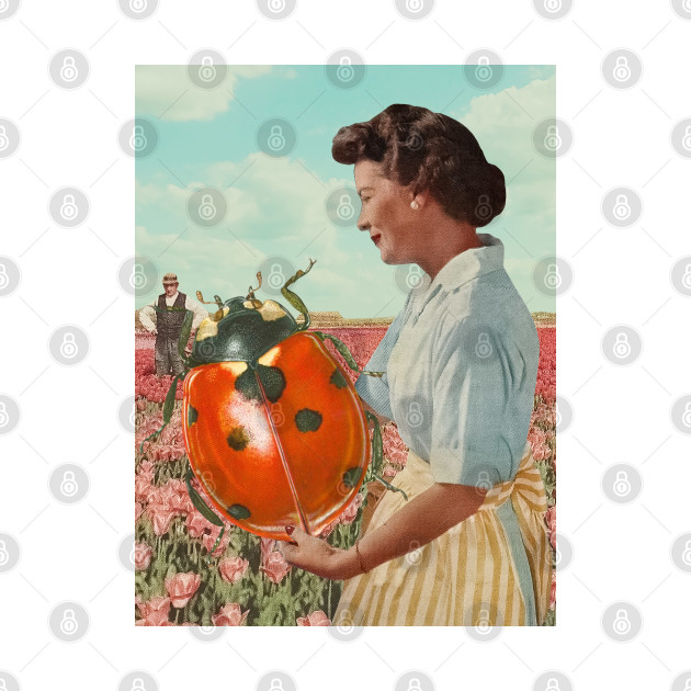 Ladybug - Surreal/Collage Art by DIGOUTTHESKY