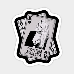 Retro Christina Aguilera Card Style Magnet