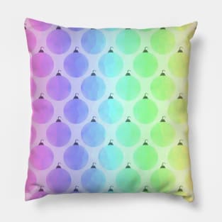 PASTEL Christmas Tree Ornaments Pillow