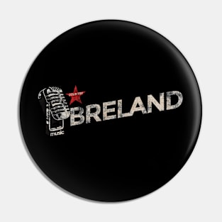 BRELAND - Vintage Microphone Pin