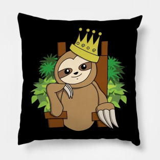 Sloth King Pillow