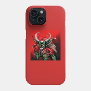 evil santa claus krampus Phone Case