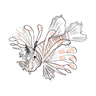 Lion Fish Watercolor T-Shirt