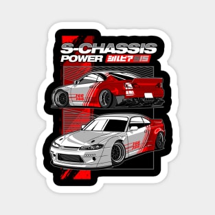 S15 Silvia JDM Retro Tuning Fan Car Magnet