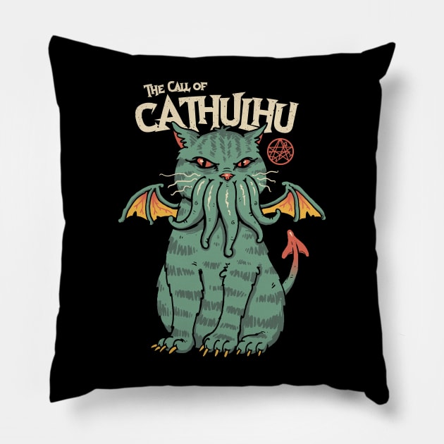 The Call of Cathulhu Pillow by Vincent Trinidad Art