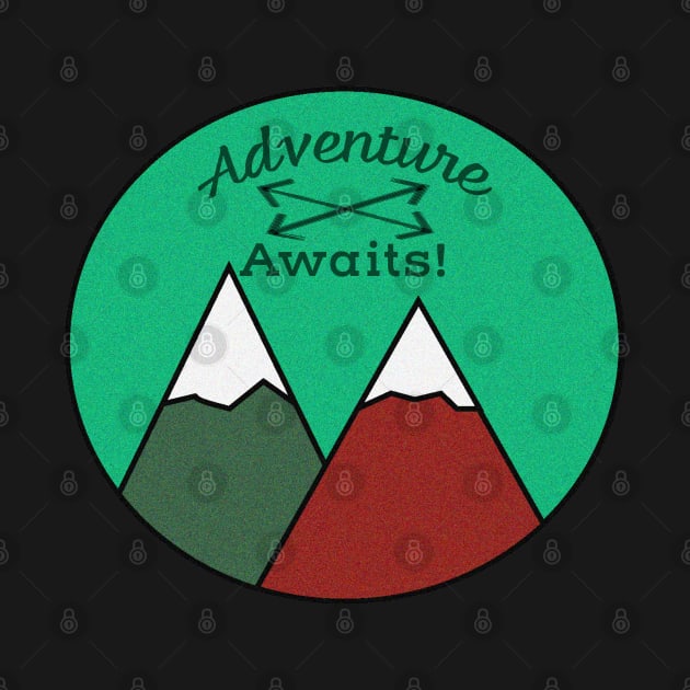 Awesome Adventure Awaits Mountain Peaks Design by Hedgie Designs