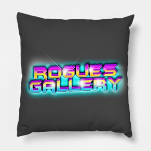 ROGUES GALLERY 80s Text Effects 4 Pillow