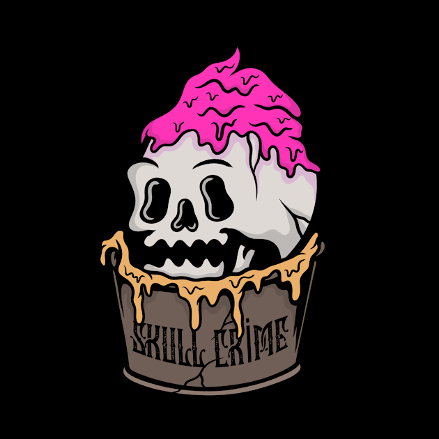 Skull icecream by gggraphicdesignnn