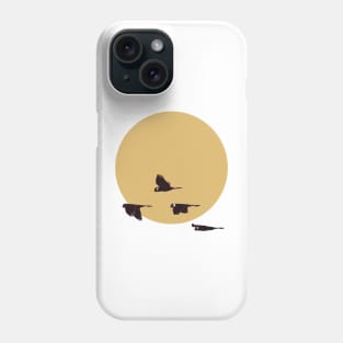 Cockatoos and sun Phone Case