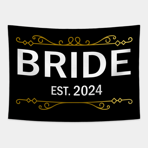 bride to be 2024 Tapestry by frankjoe