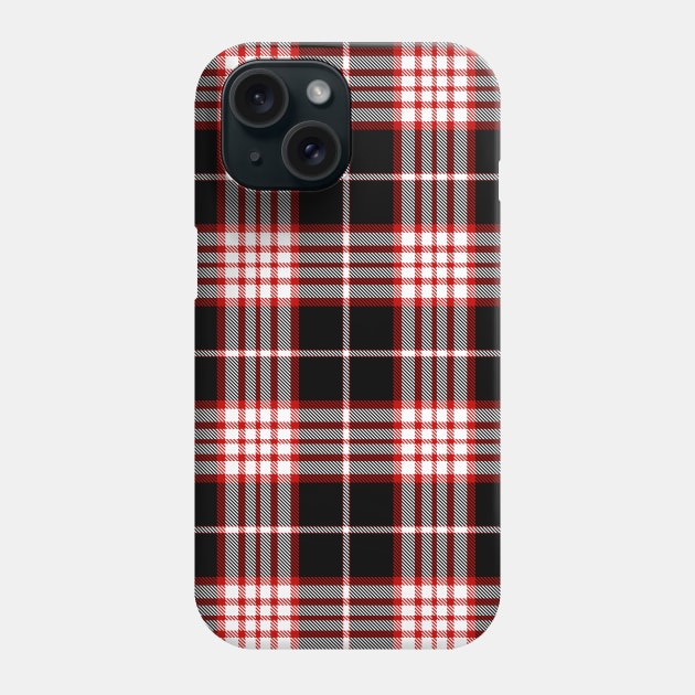 Red and Black Buffalo Tartan Plaid Pattern Phone Case by teezeedy