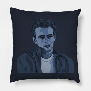 James Dean Portttrait Pillow