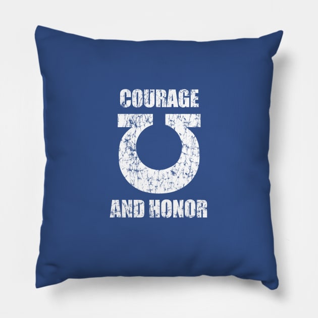 Courage and Honor Pillow by SirCrow