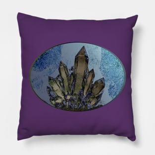 Quartz Crystal Cluster Cave Pillow