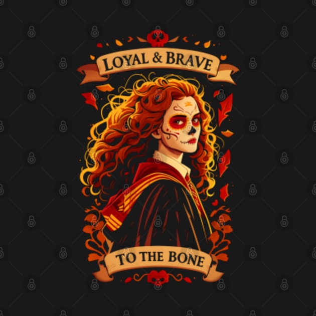 Loyal and Brave to the Bone - Day of the Dead - Fantasy by Fenay-Designs