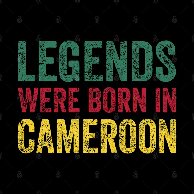 Vintage Design Cameroonian Flag Cameroon by MGS