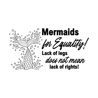 Quote about a mermaid, mermaid tail. Mermaid, zentangle, silhouette with flowers T-Shirt