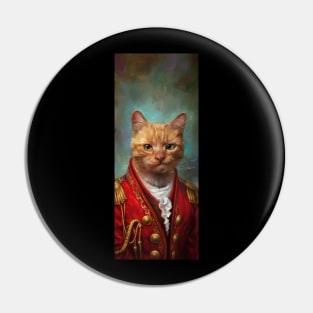 Court Wise Red Cat, esquire Pin