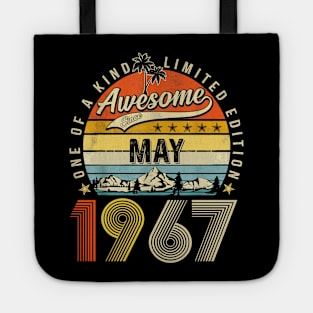 Awesome Since May 1967 Vintage 56th Birthday Tote