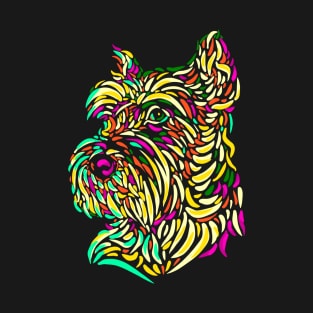 Yorkshire Terrier abstract art T-Shirt