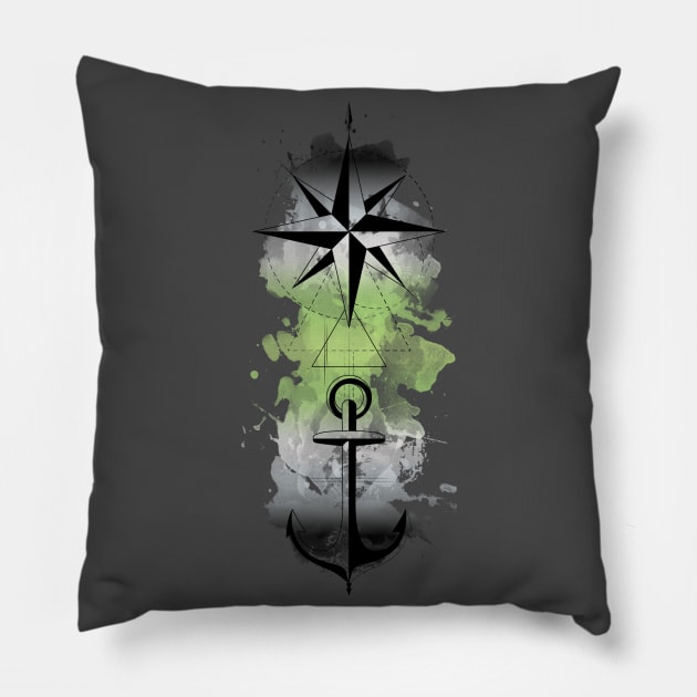 Safe Harbor (Agender) Pillow by Cyber_Sensei