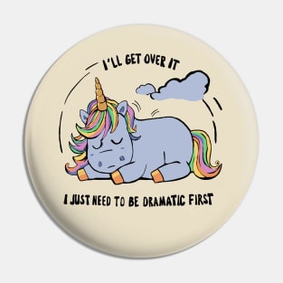 unicorn dramatic Pin