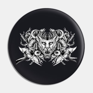 Death Lion Pin