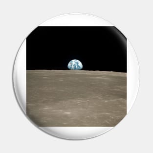 Earthrise over Moon, Apollo 11 (C020/0497) Pin