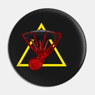 Aliens and Octopuses Triangle Pin