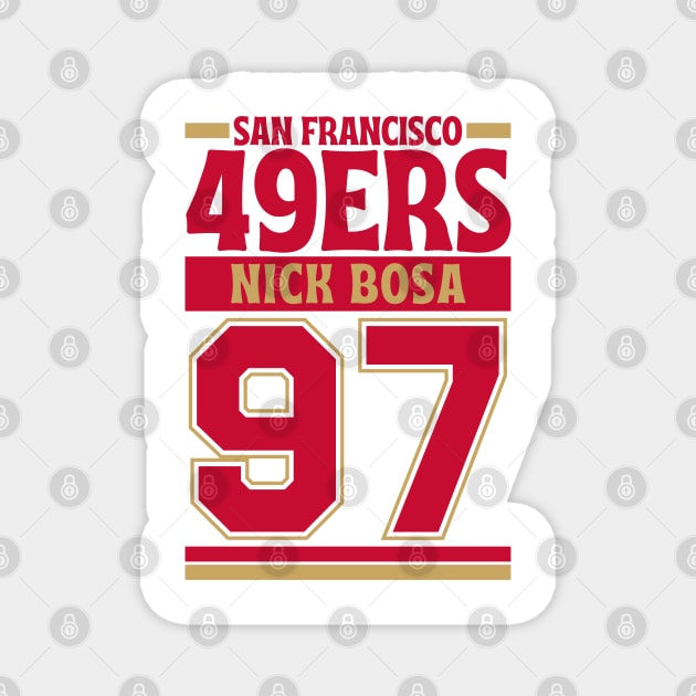 San Francisco 49ERS Bosa 97 Edition 3 Magnet by Astronaut.co