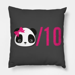 Panda / 10 Pink Pillow