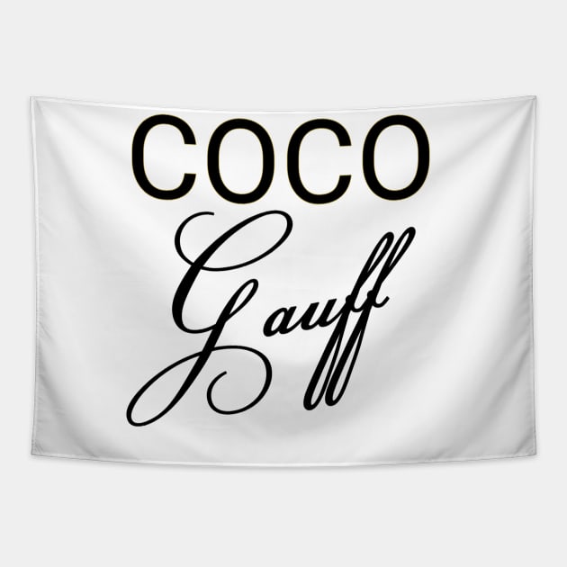 Coco gauff Tapestry by Light Up Glow 