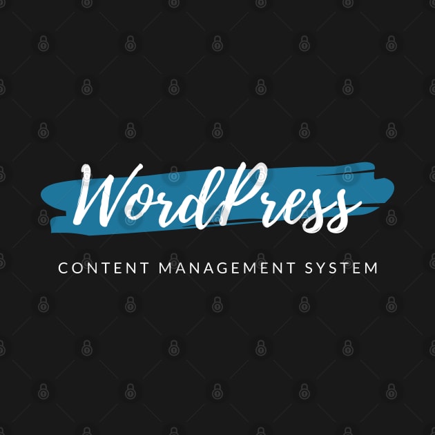 WordPress Content Management System Paint Smear by codewearIO