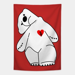 Polar Bear broken heart Tapestry