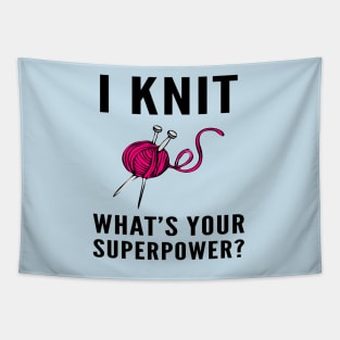 I Knit What’s Your Superpower With Yarn Tapestry