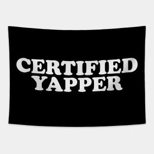 Certified yapper Shirt, Y2K Iconic Funny It Girl Meme Tapestry