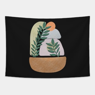 Plant Abstract Minimalism Tapestry