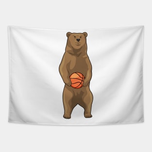 Bear Basketball player Basketball Tapestry