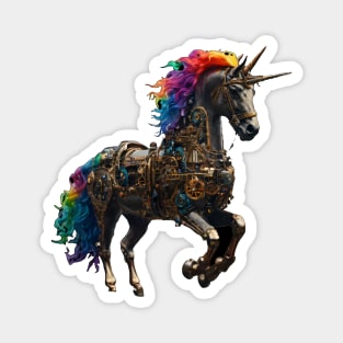 Steampunk Unicorn Magnet